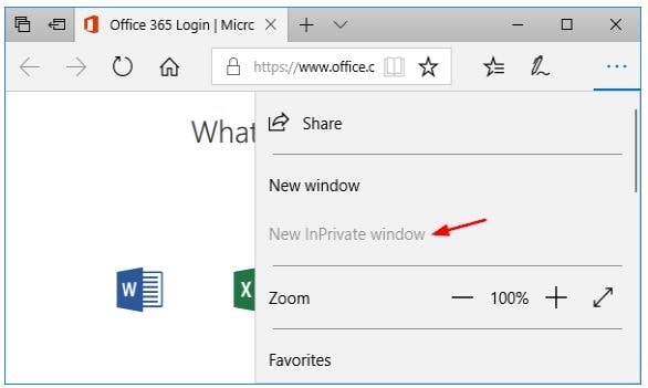 Use InPrivate Browsing Feature