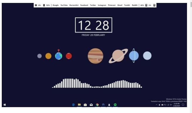 FLHUD Rainmeter Skin Download