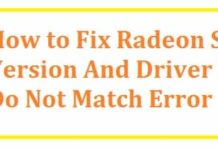 Fix Radeon Settings And Driver Version Do Not Match Error (2025) Fix Radeon Settings And Driver Version Do Not Match Error (2021)