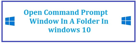 How To Open Command Prompt In a Folder in Windows 10/11