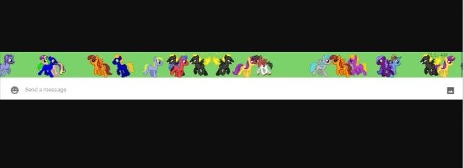 Cute Little Ponies in Hangouts Chat