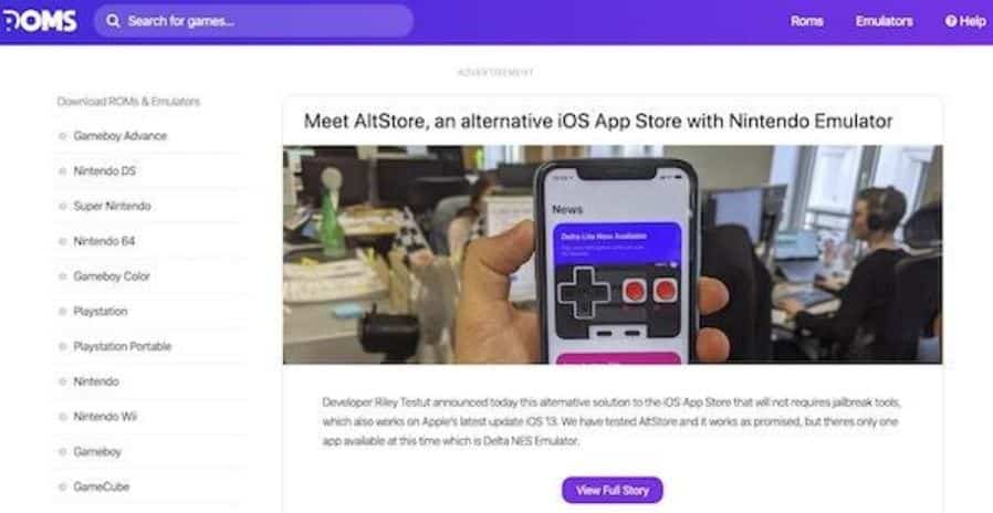 Download Roms Website