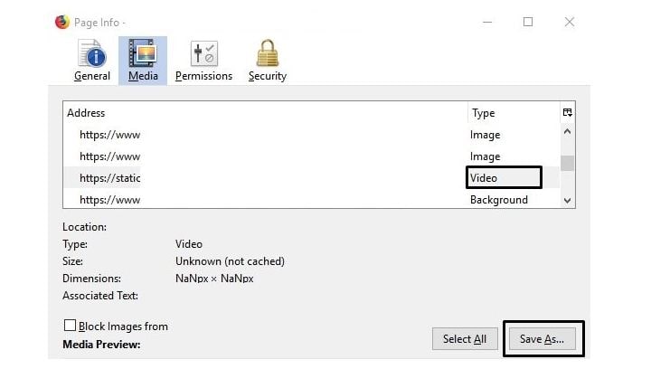 Firefox Video Downloader