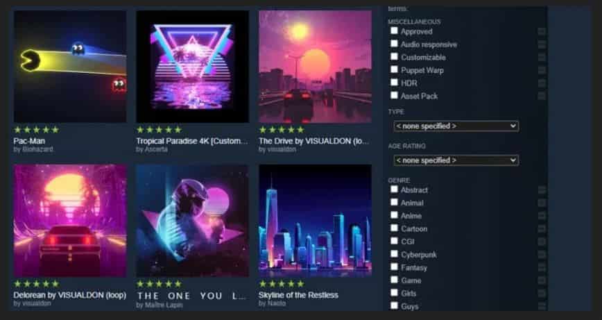 Wallpaper Engine Screensavers