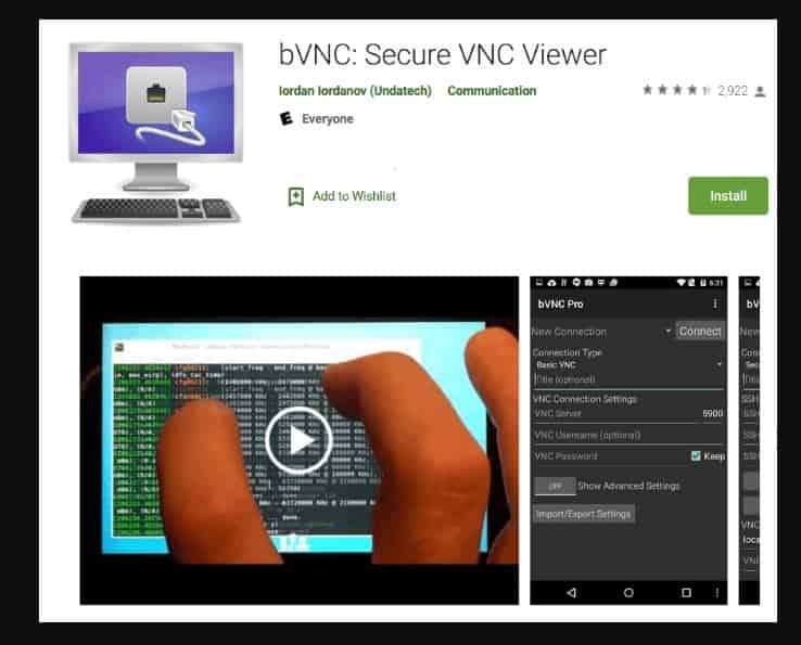 bVNC Secure VNC Viewer