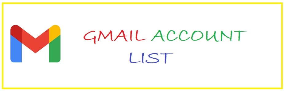 1000 Gmail Accounts with Password 2025 - Fake Gmail and Password